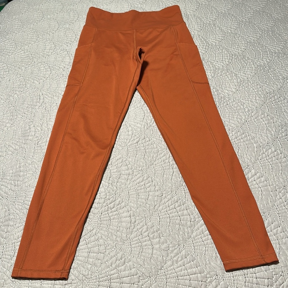 American Eagle Rust Everything Pocket Leggings, EUC (Wore Once), Size Large Long - Picture 3 of 9